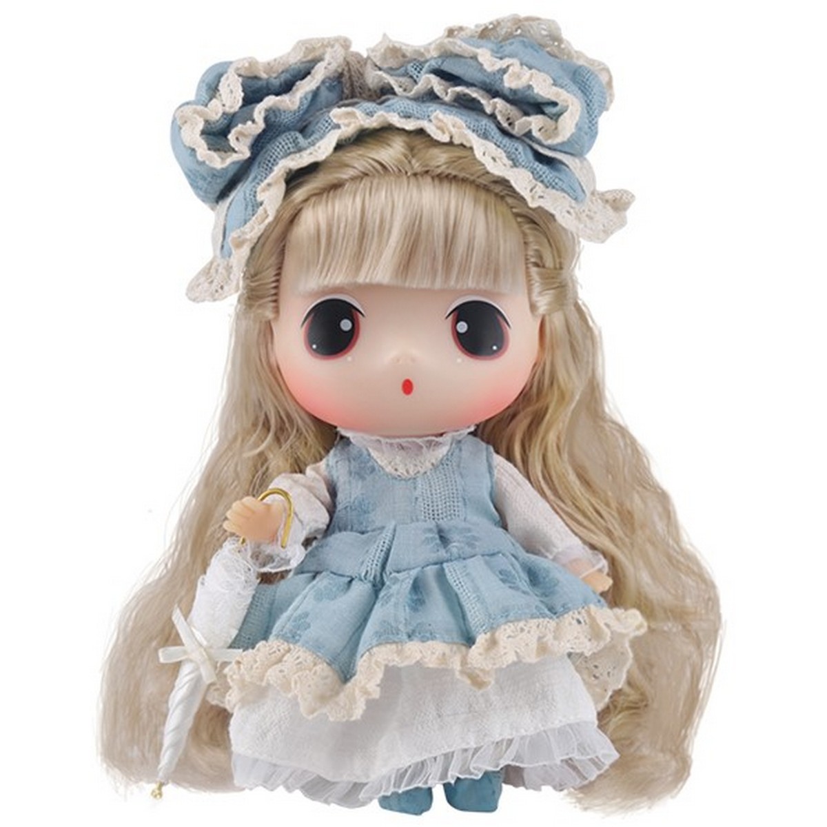 Bambola con vestito azzurro 