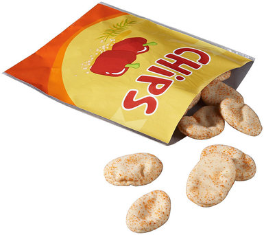 Patatine di stoffa in sacchetto