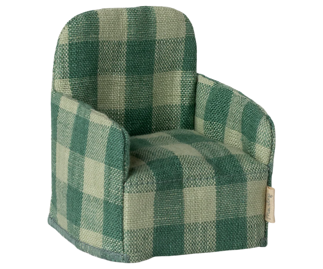 Sedia pieghevole - A scacchi verde