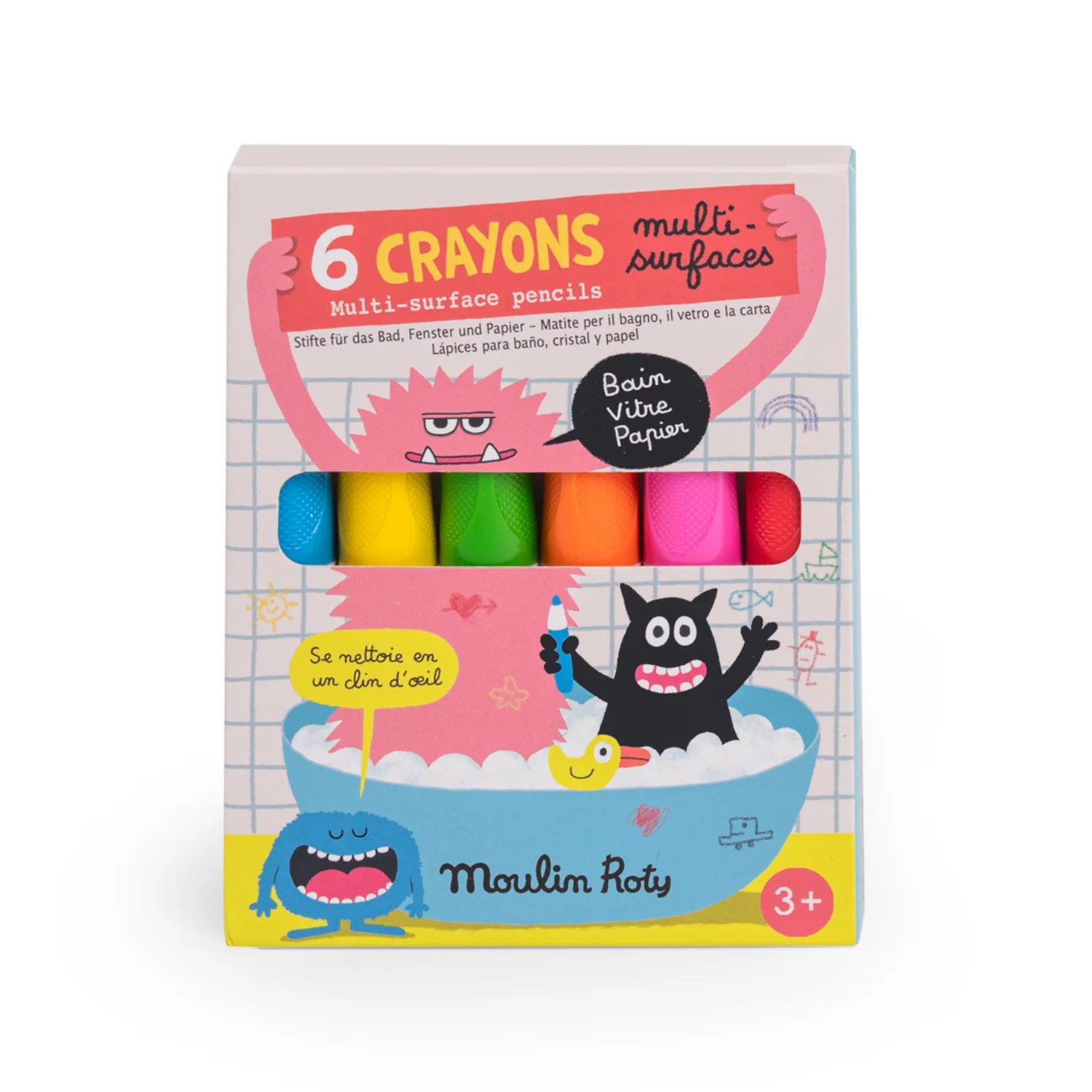 6 matite multisuperficie Les Schmouks