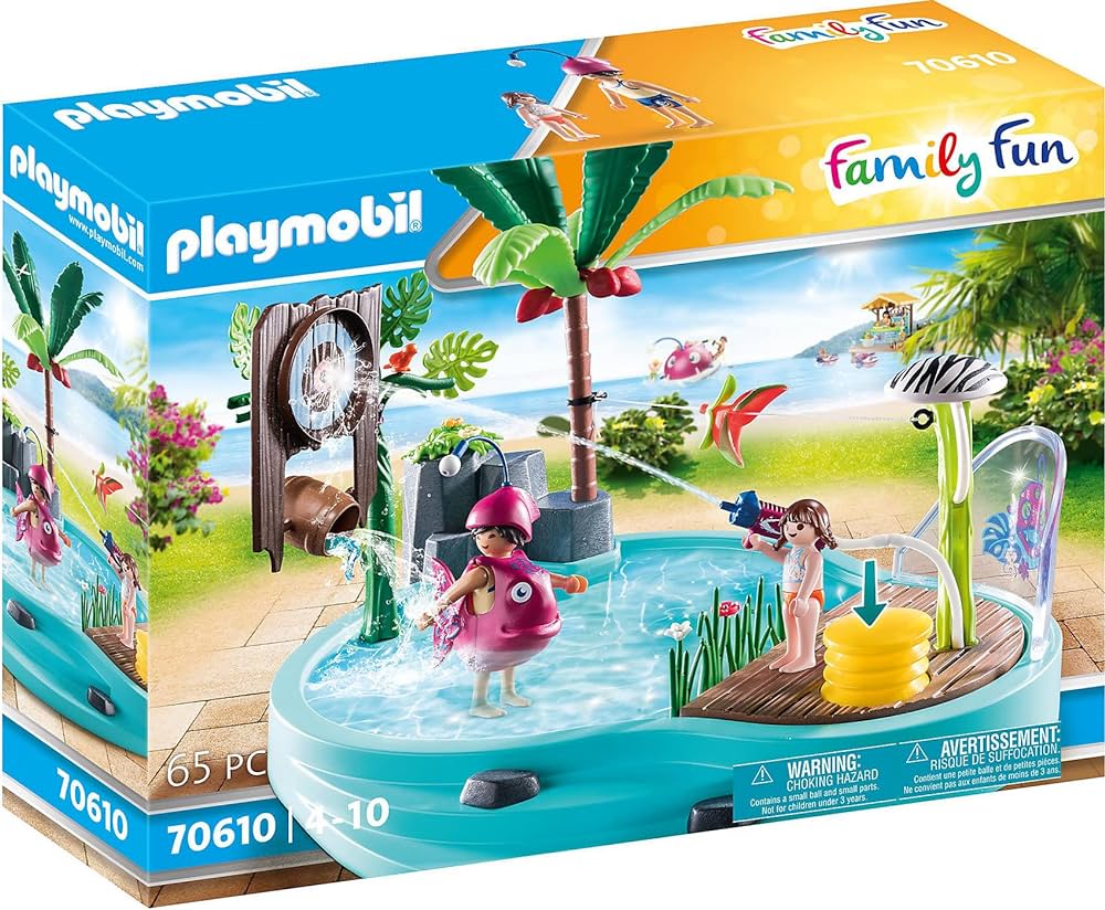 Piscina con giochi d'acqua