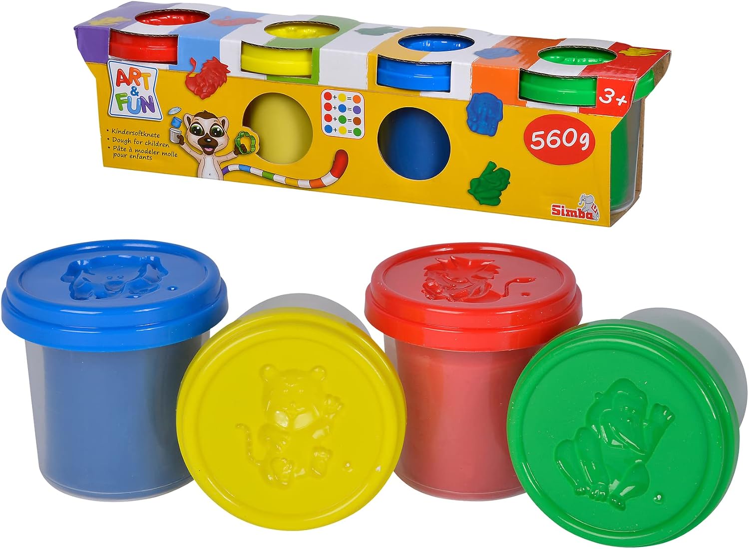 4 Vasetti Pasta da modellare 140 g
